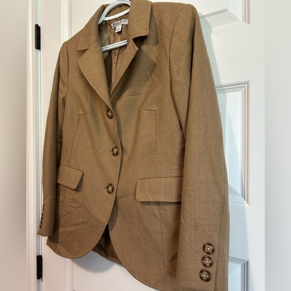 Pendleton 100% Wool Women's Tan Blazer - Picture 3 of 10